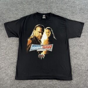 WWE Shirt Men Extra Large Black Triple H Shawn Michaels SmackDown Raw Authentic